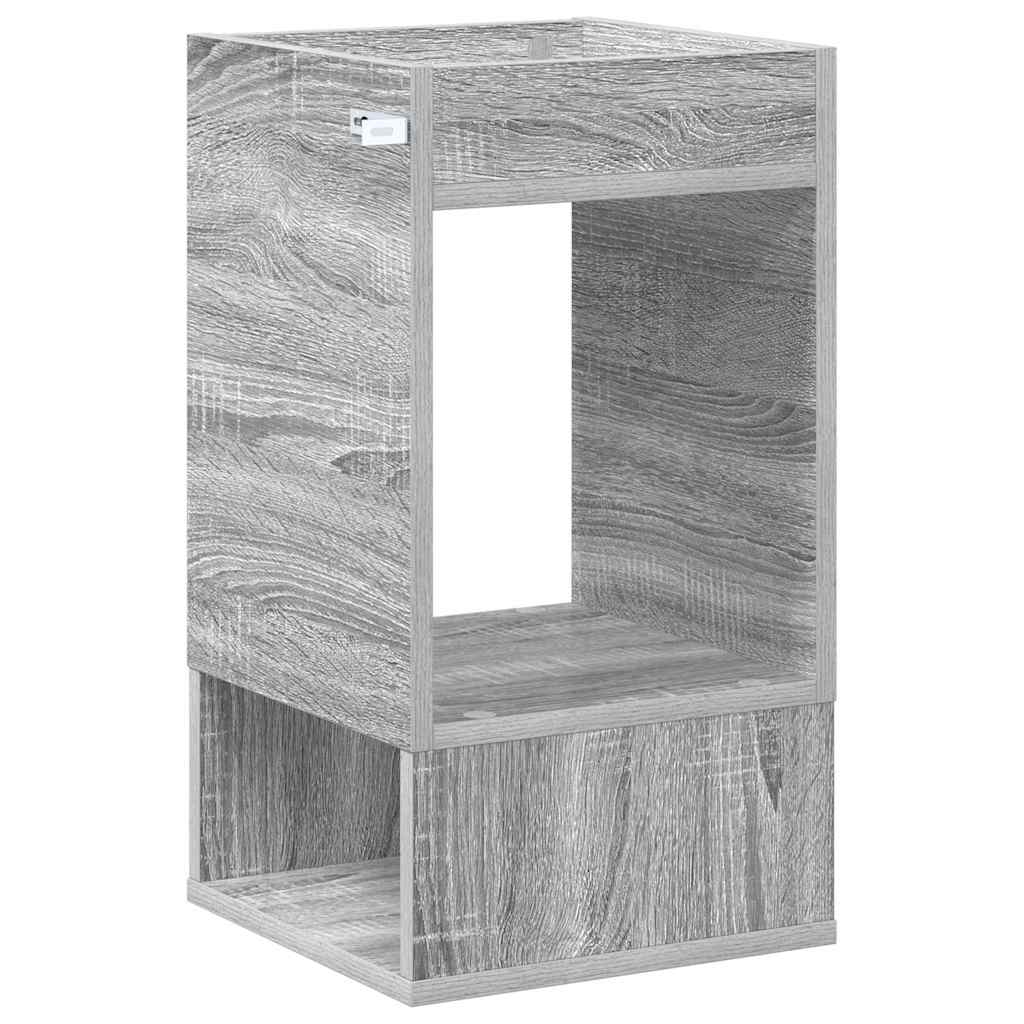 vidaXL End Table 2 pcs Grey Sonoma 30 x 30 x 56 cm Engineered Wood