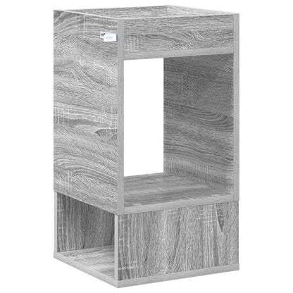 vidaXL End Table 2 pcs Grey Sonoma 30 x 30 x 56 cm Engineered Wood