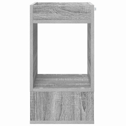 vidaXL End Table 2 pcs Grey Sonoma 30 x 30 x 56 cm Engineered Wood