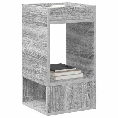 vidaXL End Table 2 pcs Grey Sonoma 30 x 30 x 56 cm Engineered Wood