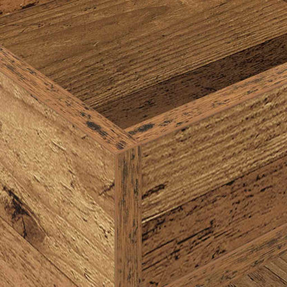vidaXL End Table Old Wood 30 x 30 x 56 cm Engineered Wood