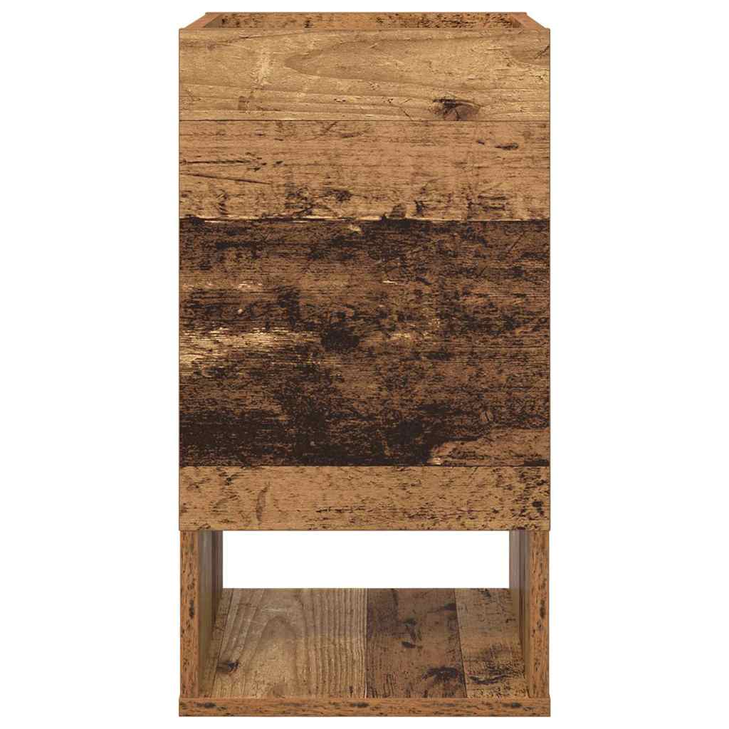 vidaXL End Table Old Wood 30 x 30 x 56 cm Engineered Wood