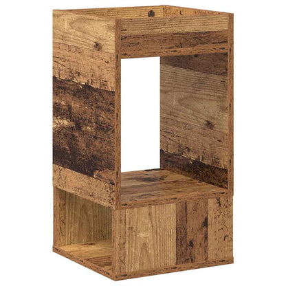vidaXL End Table 2 pcs Old Wood 30 x 30 x 56 cm Engineered Wood