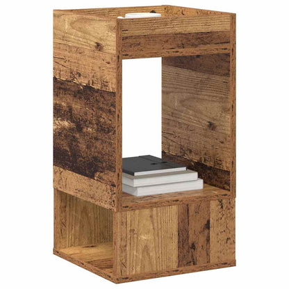 vidaXL End Table 2 pcs Old Wood 30 x 30 x 56 cm Engineered Wood