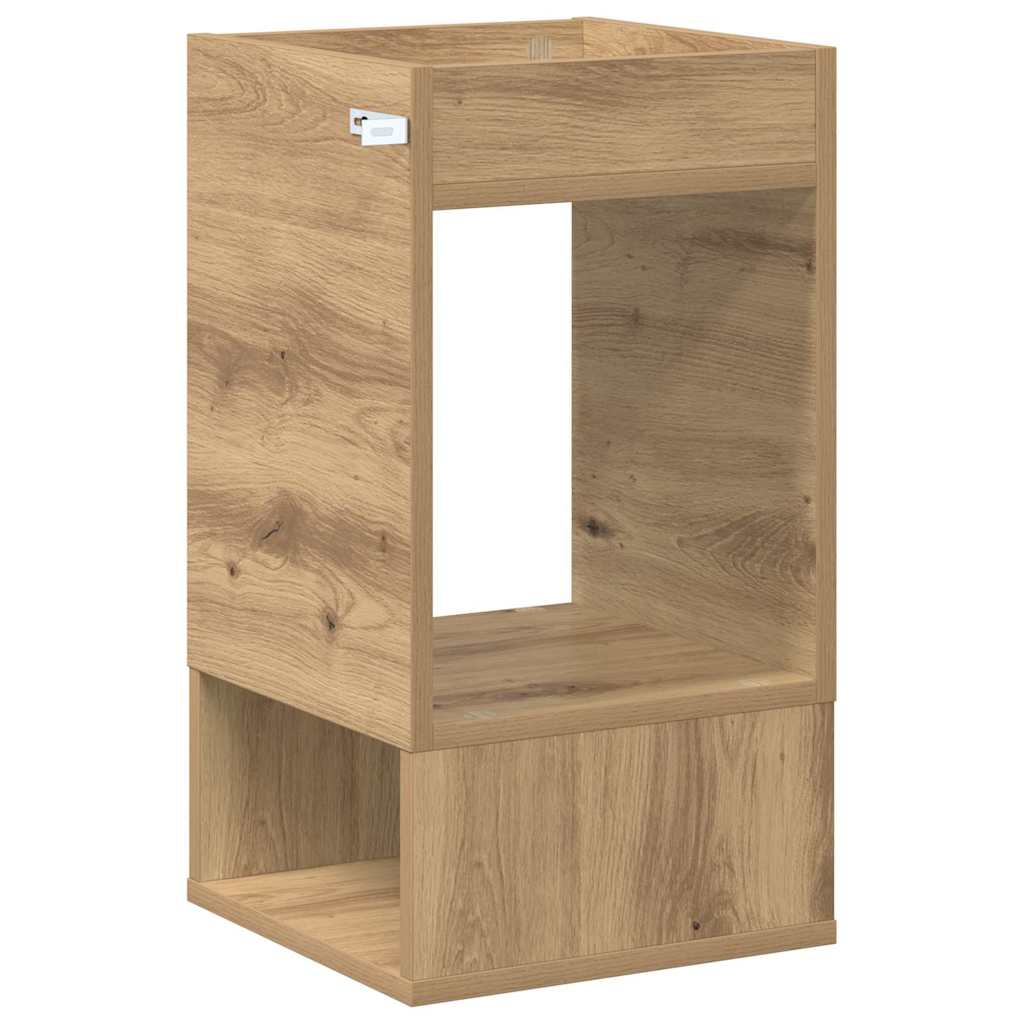 vidaXL End Table Artisan Oak 30 x 30 x 56 cm Engineered Wood