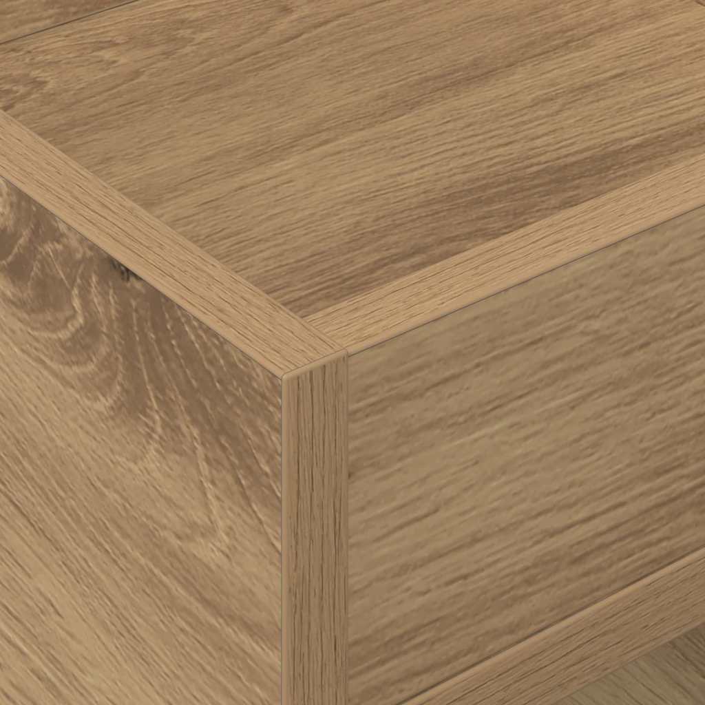 vidaXL End Table 2 pcs Artisan Oak 30 x 30 x 56 cm Engineered Wood