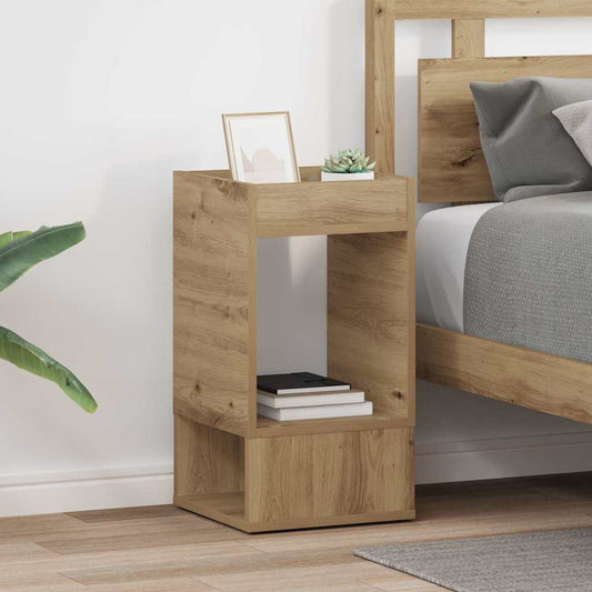 vidaXL End Table 2 pcs Artisan Oak 30 x 30 x 56 cm Engineered Wood