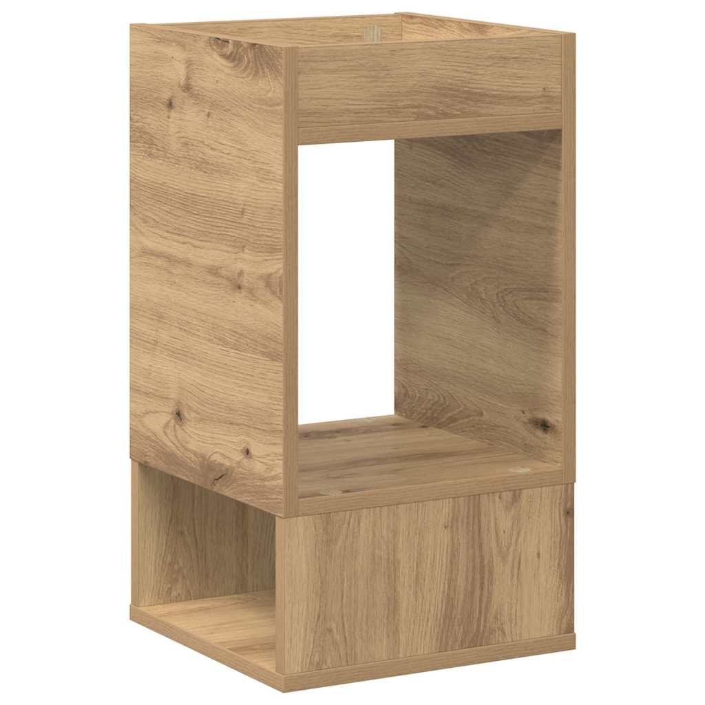 vidaXL End Table 2 pcs Artisan Oak 30 x 30 x 56 cm Engineered Wood