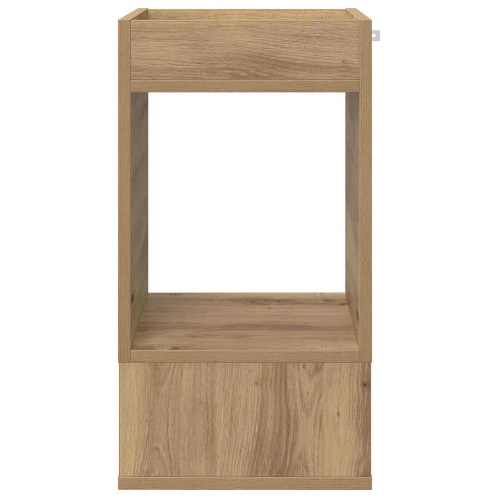 vidaXL End Table 2 pcs Artisan Oak 30 x 30 x 56 cm Engineered Wood
