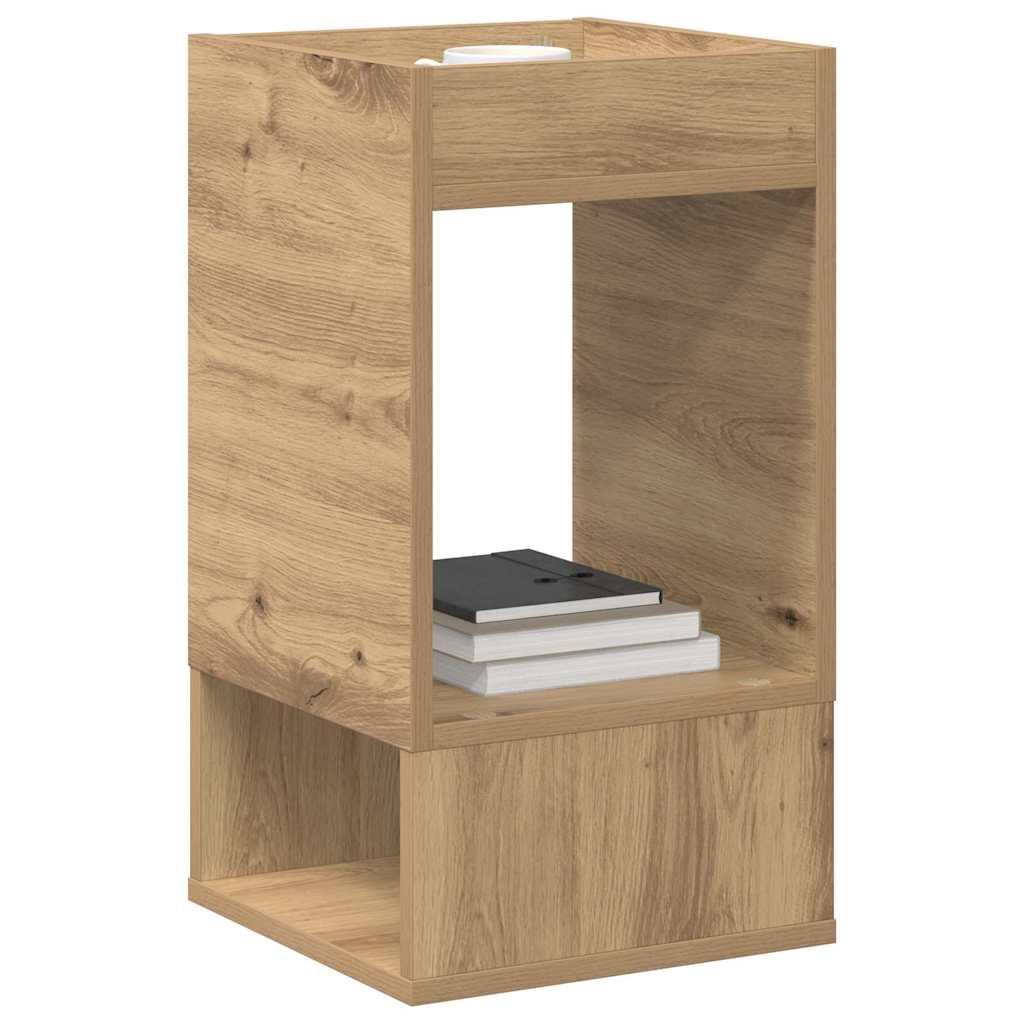 vidaXL End Table 2 pcs Artisan Oak 30 x 30 x 56 cm Engineered Wood