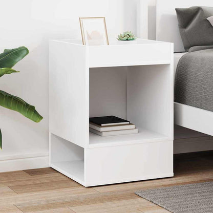 vidaXL End Table White 40 x 40 x 56 cm Engineered Wood
