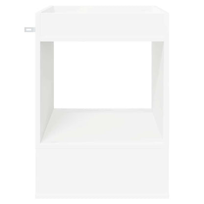 vidaXL End Table White 40 x 40 x 56 cm Engineered Wood