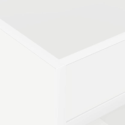 vidaXL End Table 2 pcs White 40 x 40 x 56 cm Engineered Wood