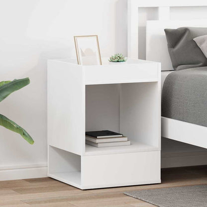 vidaXL End Table 2 pcs White 40 x 40 x 56 cm Engineered Wood