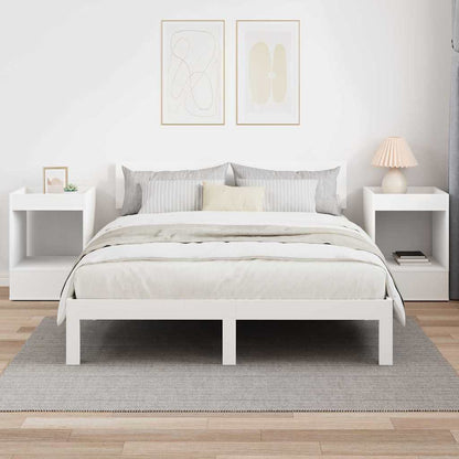 vidaXL End Table 2 pcs White 40 x 40 x 56 cm Engineered Wood