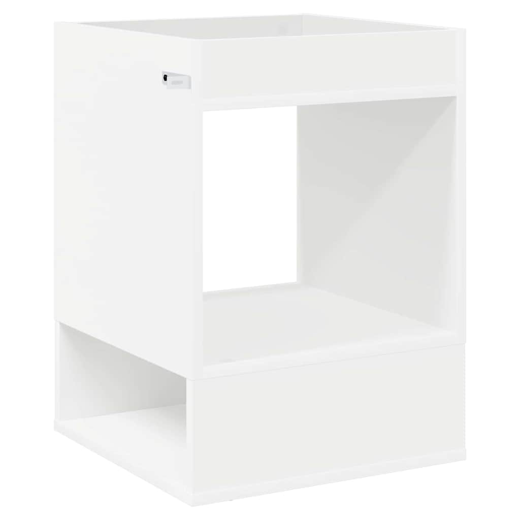 vidaXL End Table 2 pcs White 40 x 40 x 56 cm Engineered Wood
