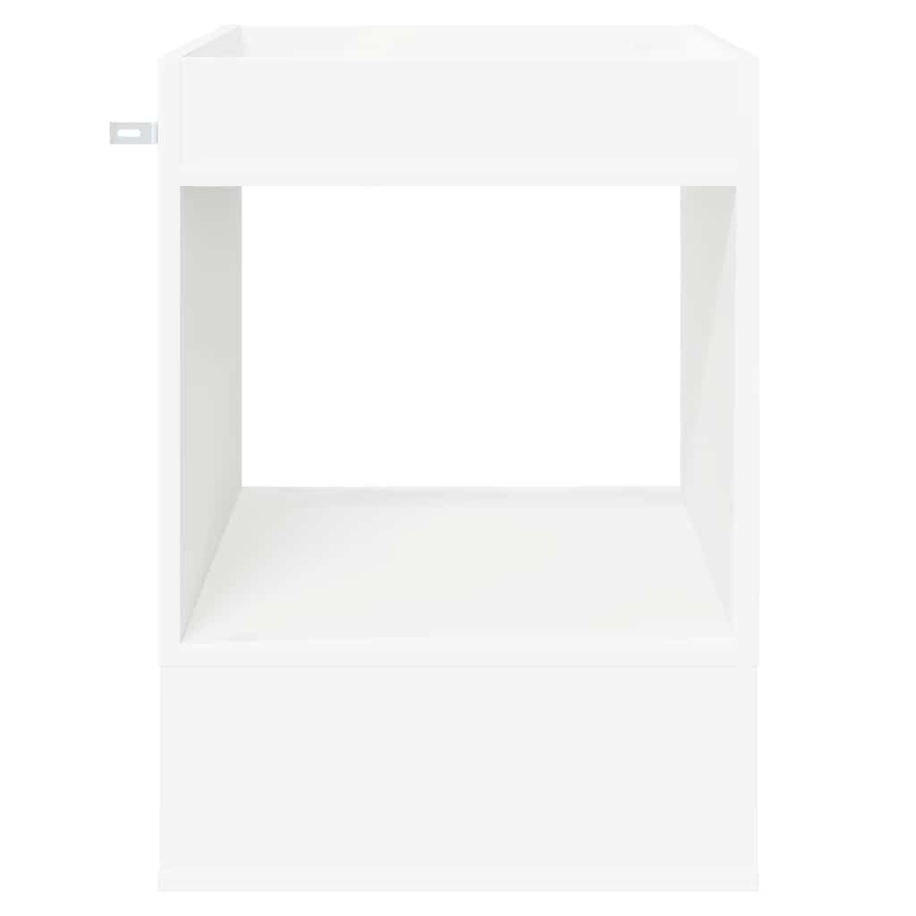 vidaXL End Table 2 pcs White 40 x 40 x 56 cm Engineered Wood