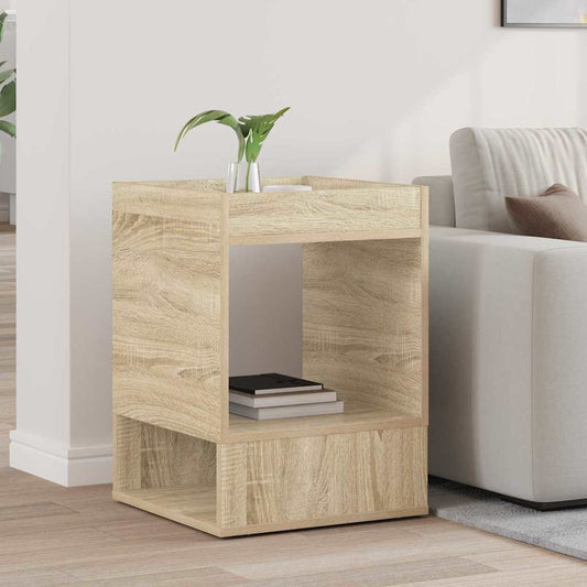 vidaXL End Table Sonoma Oak 40 x 40 x 56 cm Engineered Wood