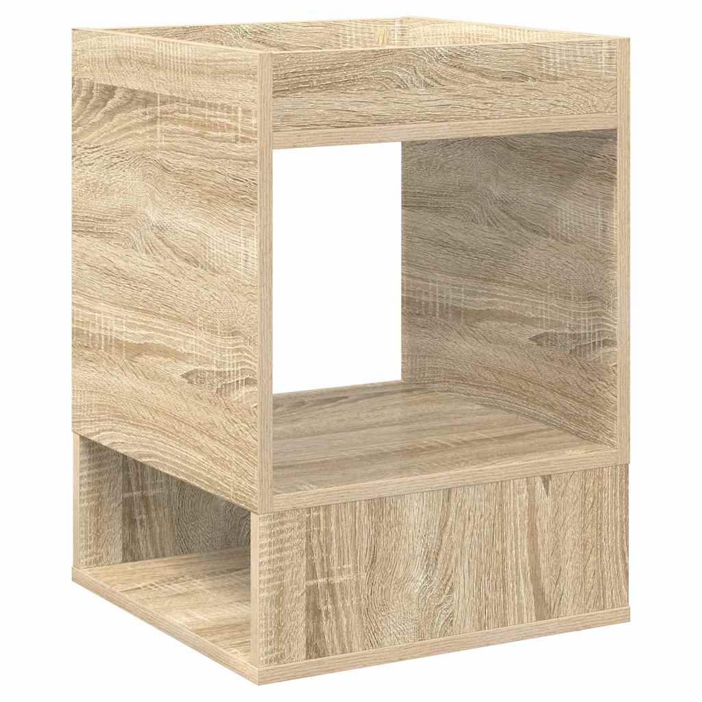 vidaXL End Table Sonoma Oak 40 x 40 x 56 cm Engineered Wood