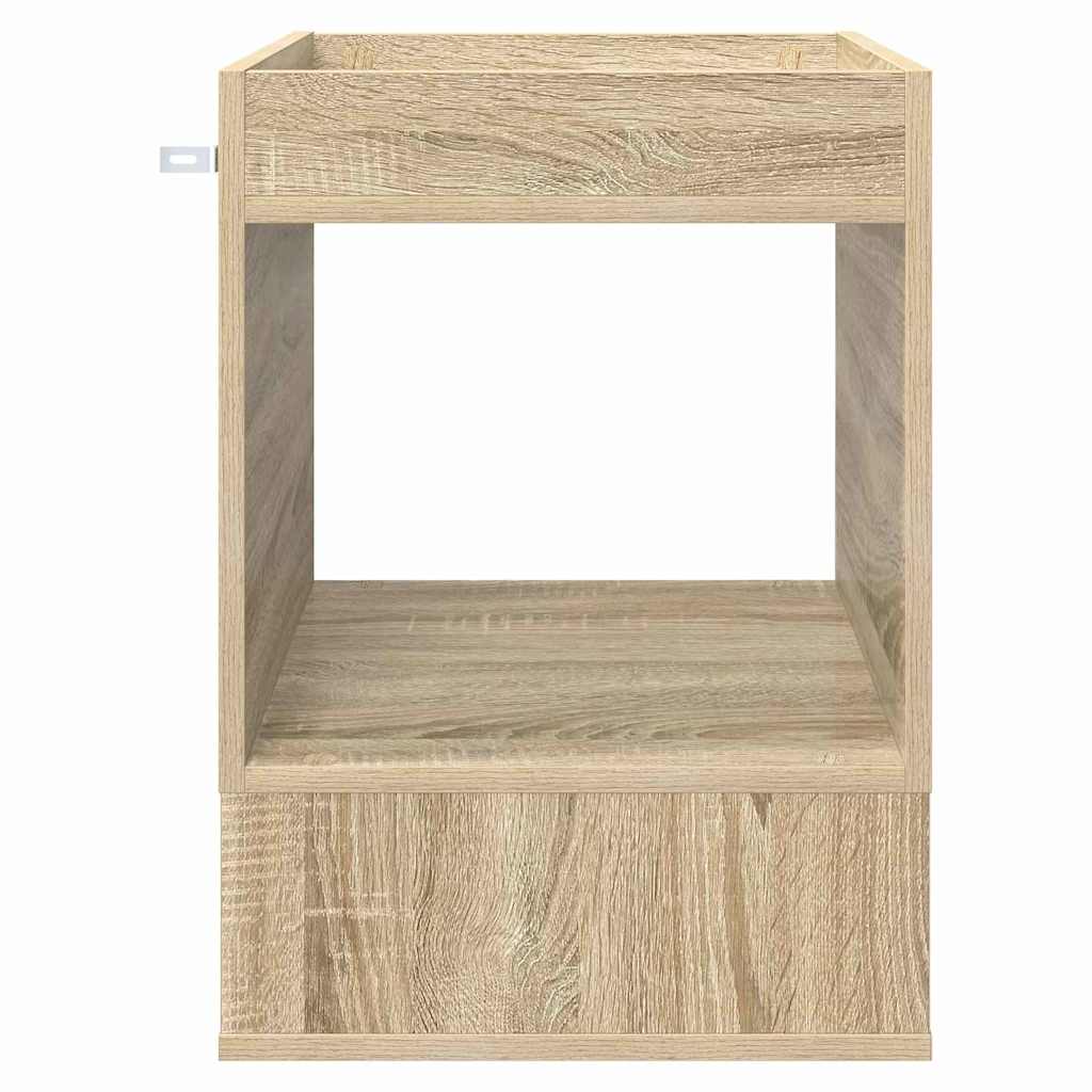 vidaXL End Table Sonoma Oak 40 x 40 x 56 cm Engineered Wood