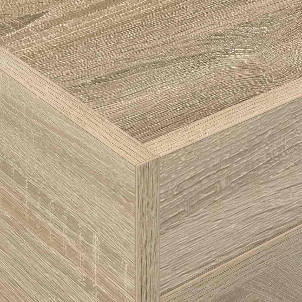 vidaXL End Table 2 pcs Sonoma Oak 40 x 40 x 56 cm Engineered Wood