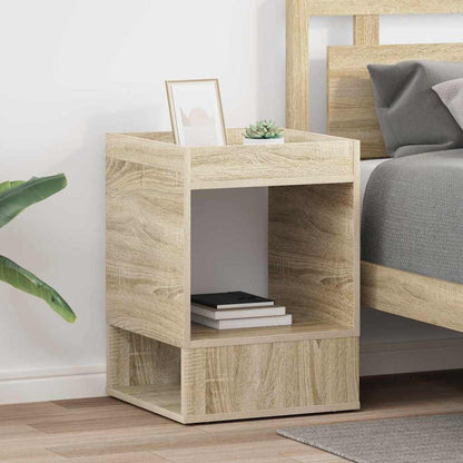 vidaXL End Table 2 pcs Sonoma Oak 40 x 40 x 56 cm Engineered Wood