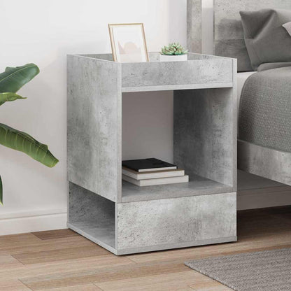vidaXL End Table Concrete Grey 40 x 40 x 56 cm Engineered Wood