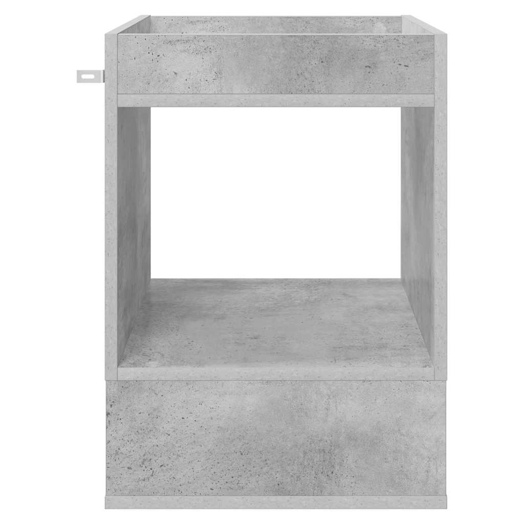vidaXL End Table Concrete Grey 40 x 40 x 56 cm Engineered Wood