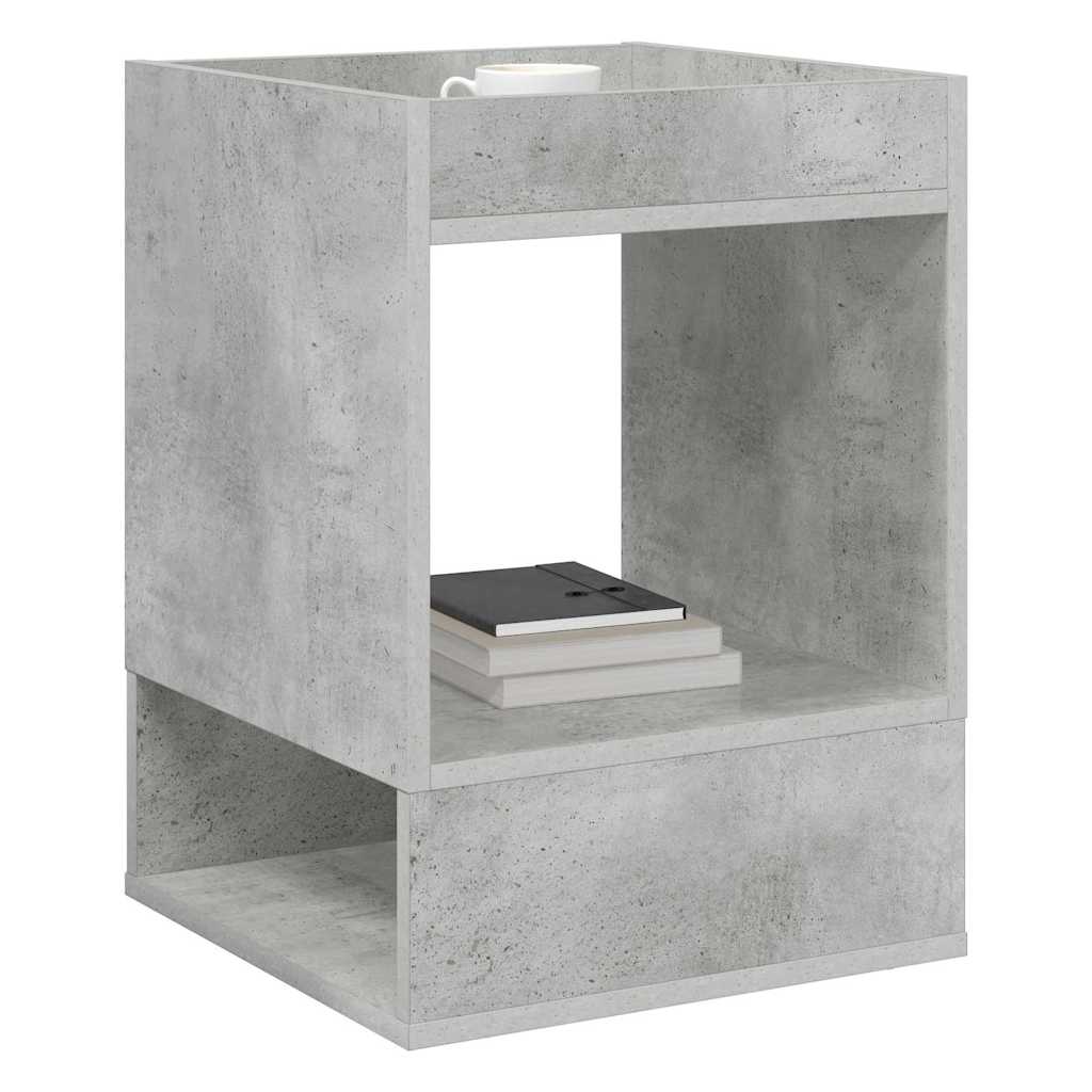 vidaXL End Table Concrete Grey 40 x 40 x 56 cm Engineered Wood