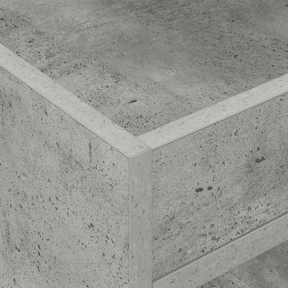 vidaXL End Table 2 pcs Concrete Grey 40 x 40 x 56 cm Engineered Wood