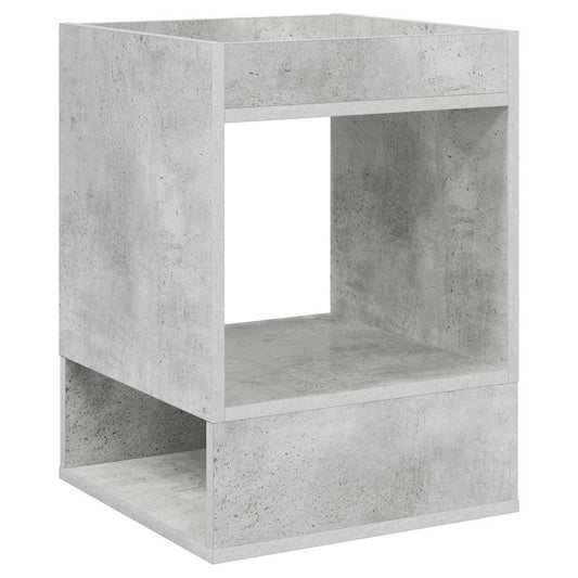 vidaXL End Table 2 pcs Concrete Grey 40 x 40 x 56 cm Engineered Wood