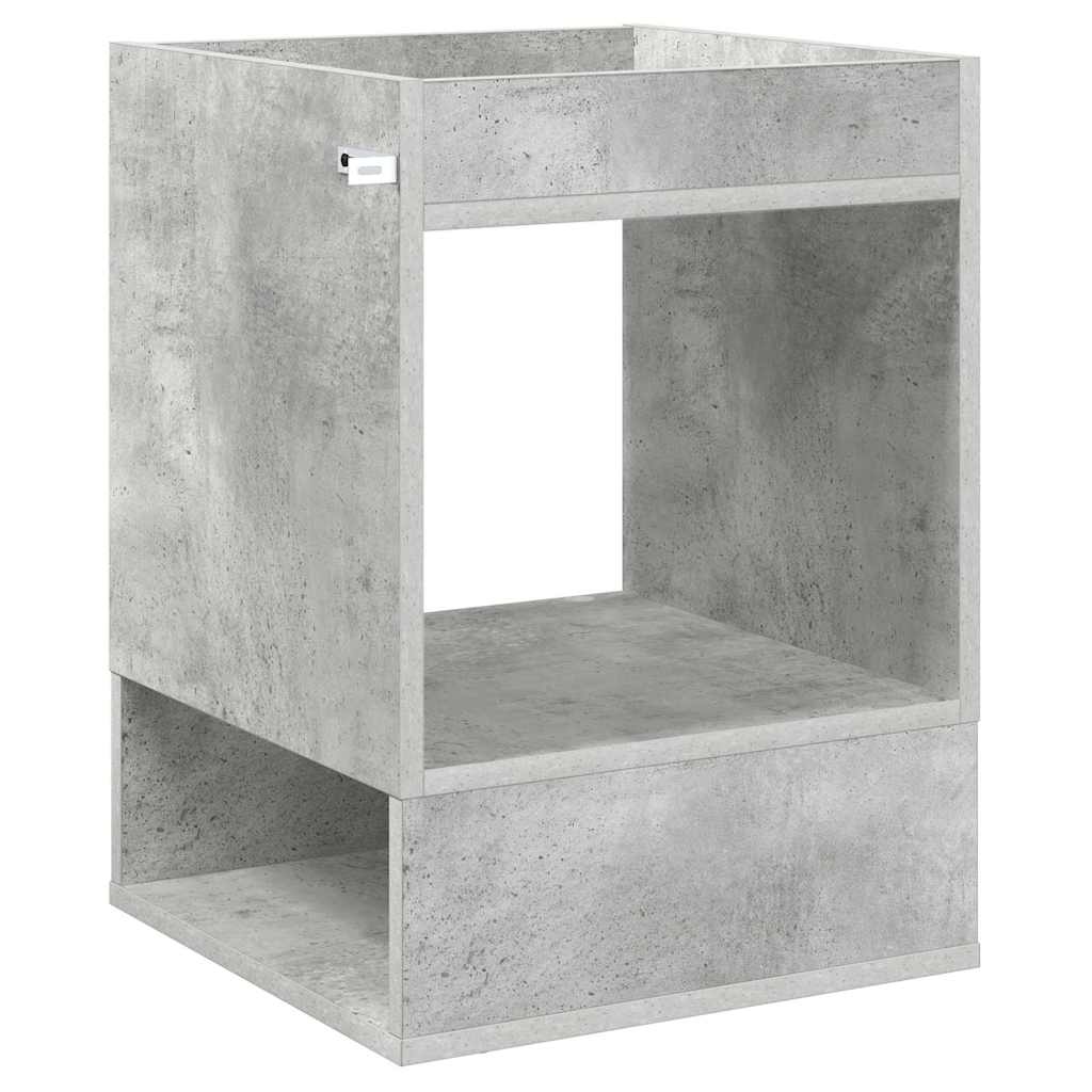 vidaXL End Table 2 pcs Concrete Grey 40 x 40 x 56 cm Engineered Wood