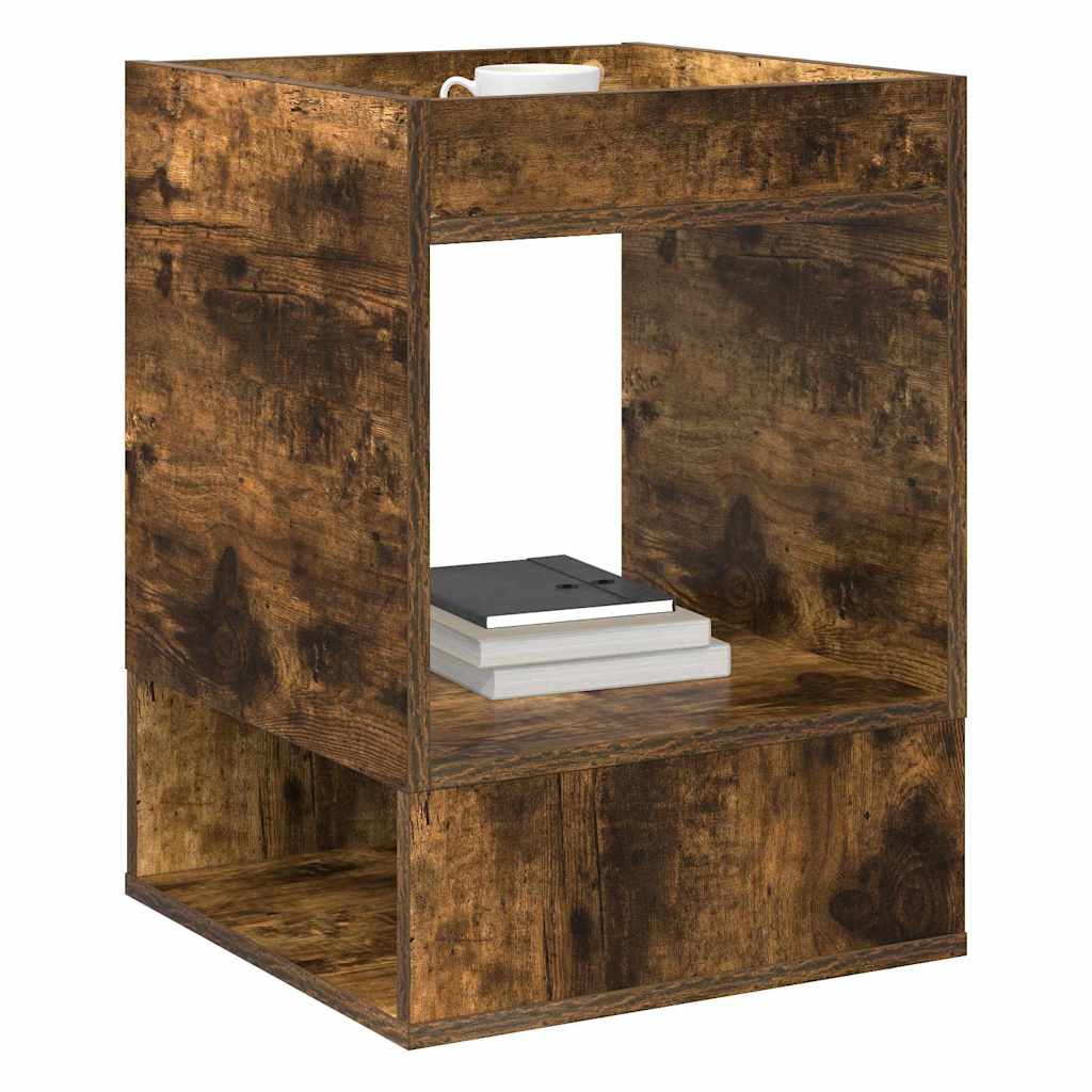 vidaXL End Table 2 pcs Smoked Oak 40 x 40 x 56 cm Engineered Wood