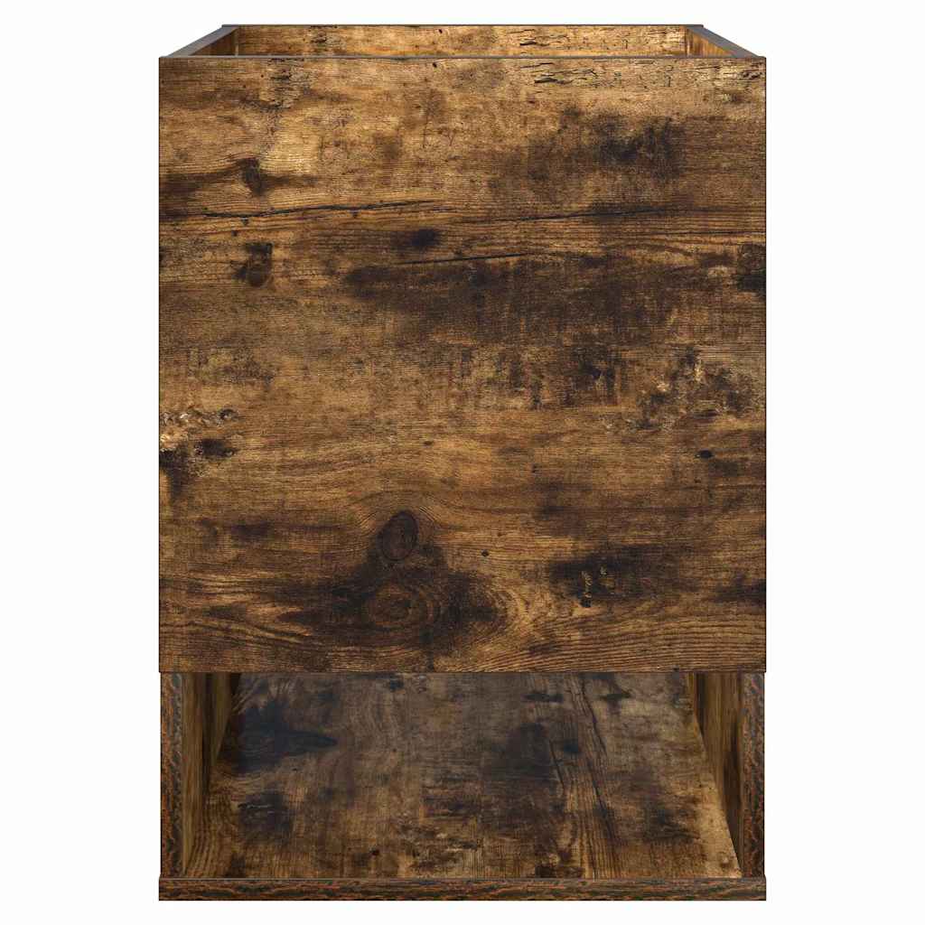 vidaXL End Table 2 pcs Smoked Oak 40 x 40 x 56 cm Engineered Wood