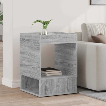 vidaXL End Table Grey Sonoma 40 x 40 x 56 cm Engineered Wood