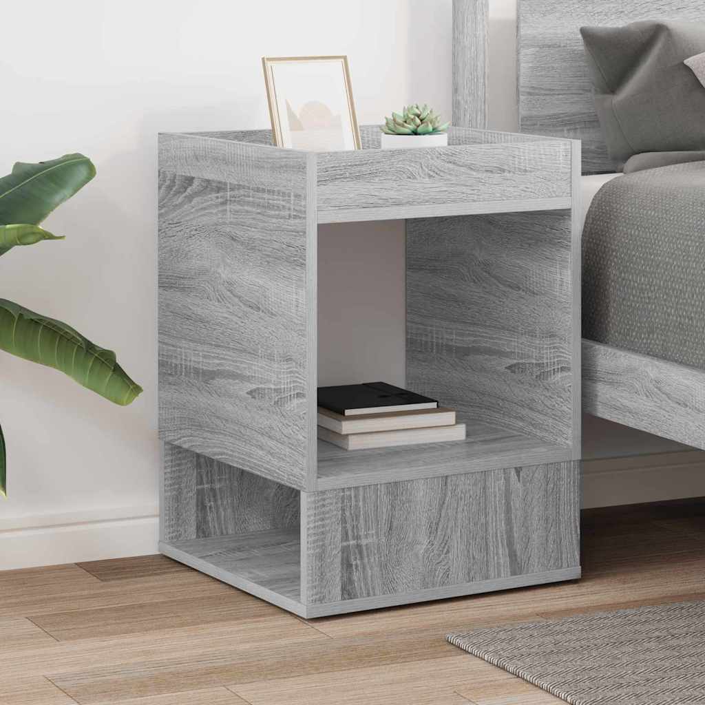 vidaXL End Table Grey Sonoma 40 x 40 x 56 cm Engineered Wood
