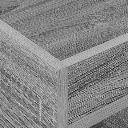 vidaXL End Table 2 pcs Grey Sonoma 40 x 40 x 56 cm Engineered Wood
