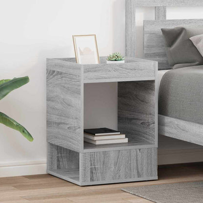 vidaXL End Table 2 pcs Grey Sonoma 40 x 40 x 56 cm Engineered Wood