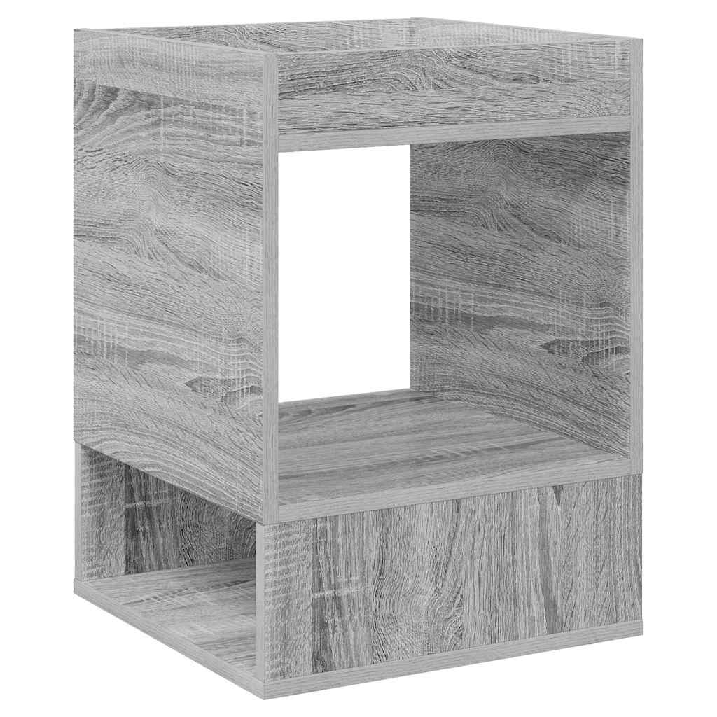 vidaXL End Table 2 pcs Grey Sonoma 40 x 40 x 56 cm Engineered Wood