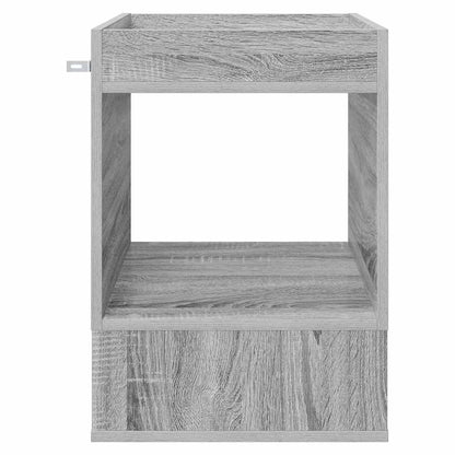 vidaXL End Table 2 pcs Grey Sonoma 40 x 40 x 56 cm Engineered Wood