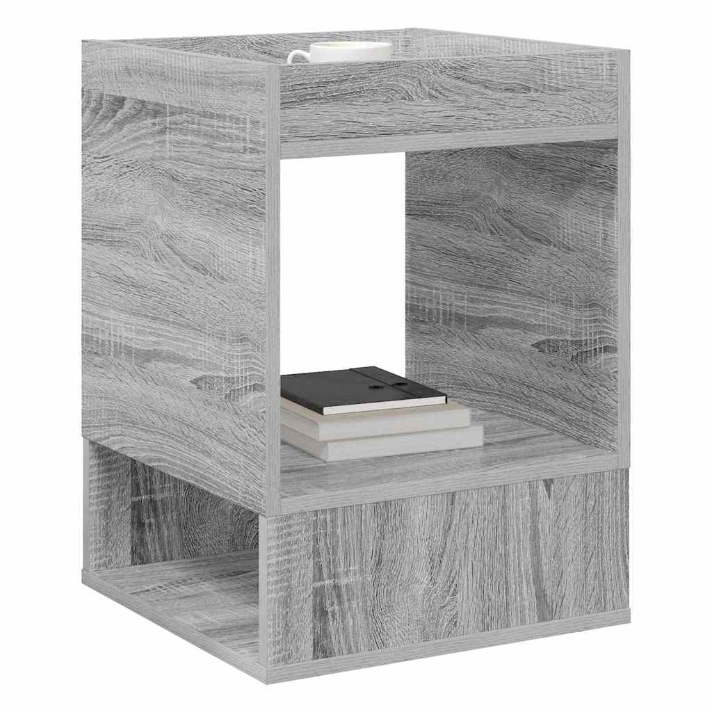 vidaXL End Table 2 pcs Grey Sonoma 40 x 40 x 56 cm Engineered Wood