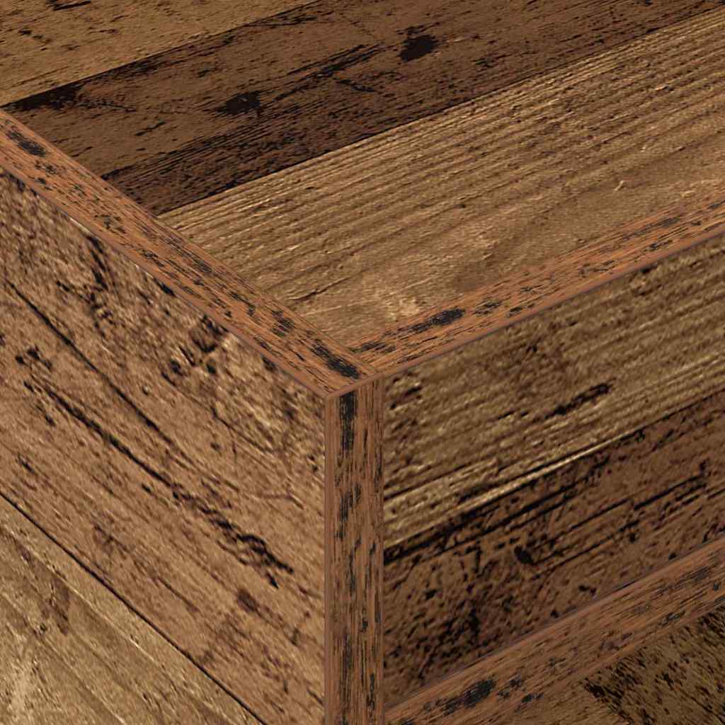 vidaXL End Table Old Wood 40 x 40 x 56 cm Engineered Wood