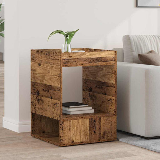 vidaXL End Table Old Wood 40 x 40 x 56 cm Engineered Wood