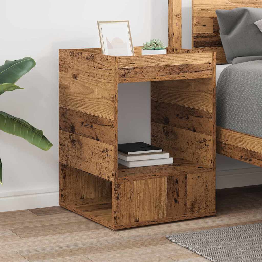 vidaXL End Table Old Wood 40 x 40 x 56 cm Engineered Wood
