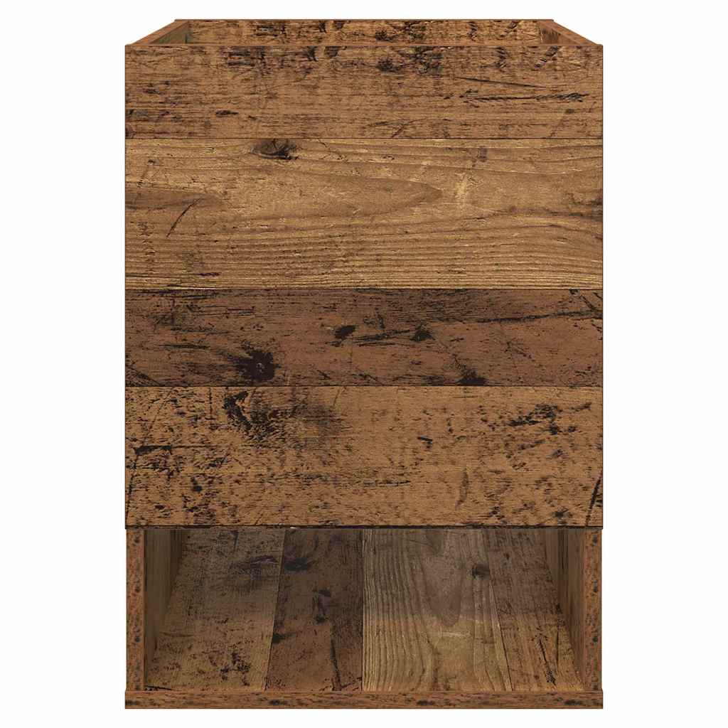 vidaXL End Table Old Wood 40 x 40 x 56 cm Engineered Wood
