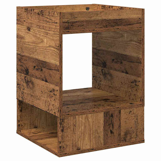 vidaXL End Table 2 pcs Old Wood 40 x 40 x 56 cm Engineered Wood
