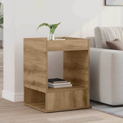 vidaXL End Table Artisan Oak 40 x 40 x 56 cm Engineered Wood