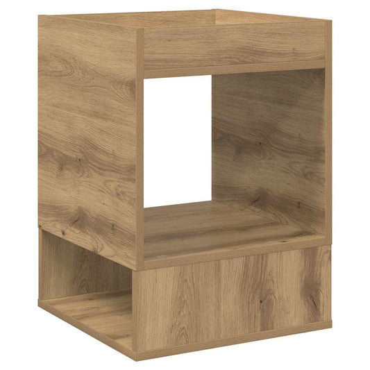 vidaXL End Table Artisan Oak 40 x 40 x 56 cm Engineered Wood