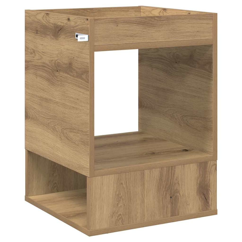 vidaXL End Table Artisan Oak 40 x 40 x 56 cm Engineered Wood