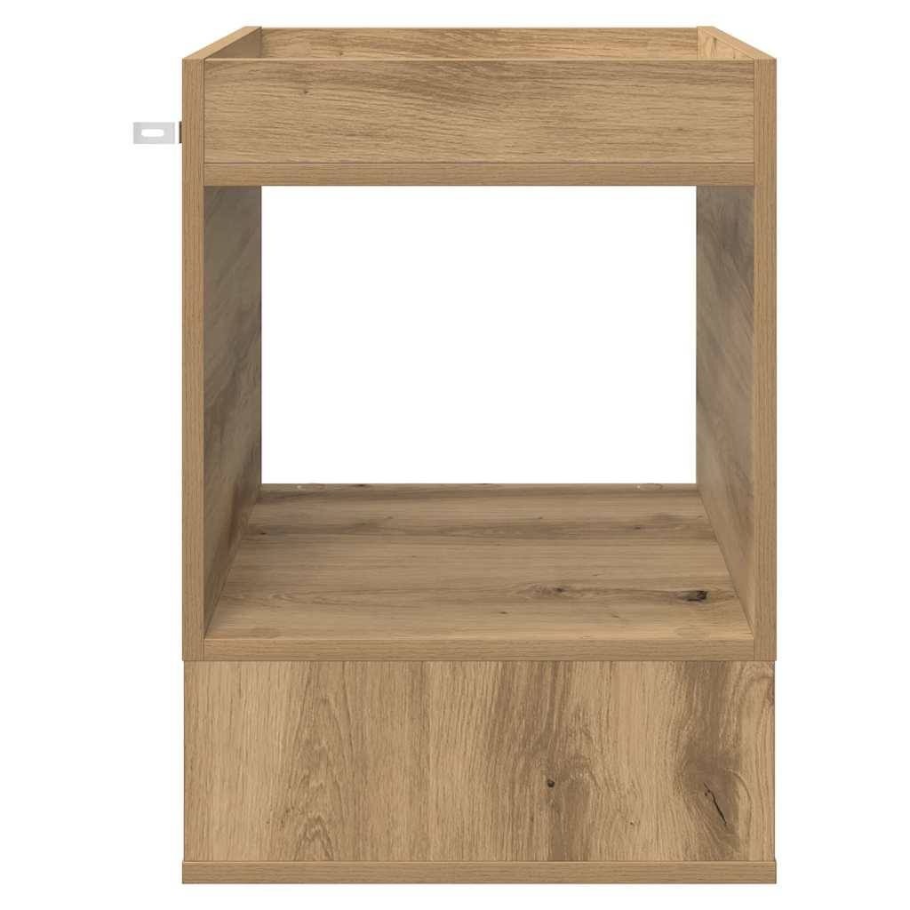 vidaXL End Table Artisan Oak 40 x 40 x 56 cm Engineered Wood